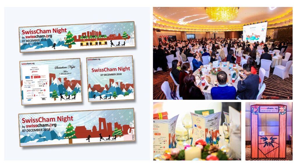 Swiss Chamber of Commerce, SwissCham Night Graphics Design