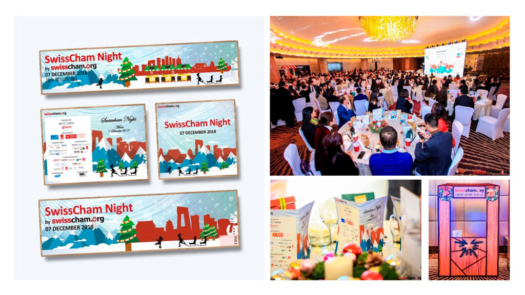 SwissCham Night Graphics Design