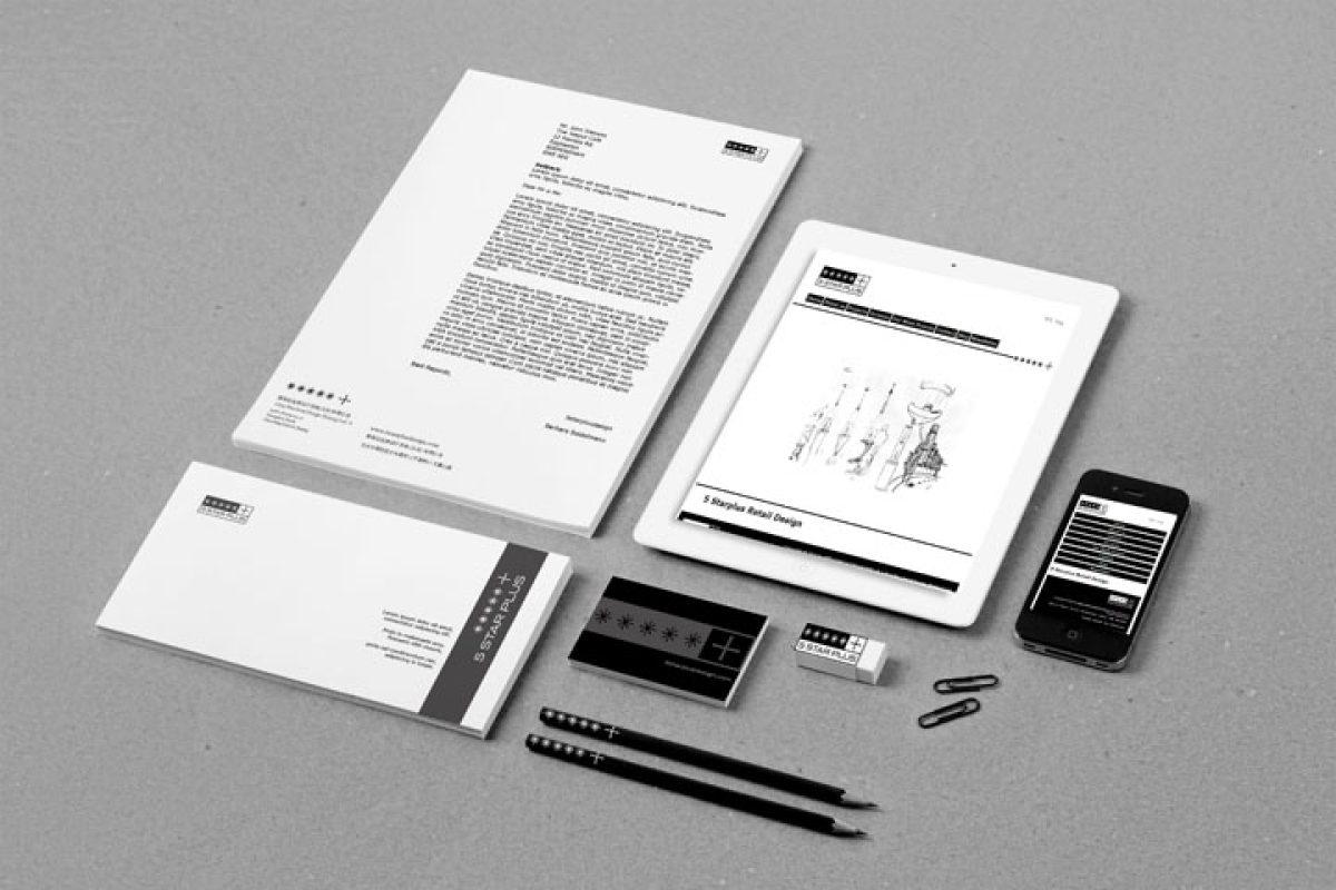 Visual Identity Design, 5 Star Plus Retail Design