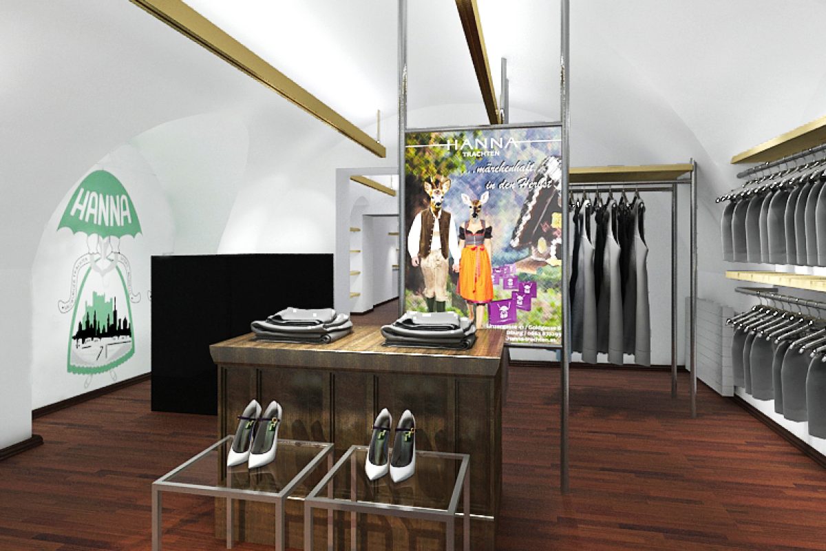 Fashion Store Concept & Technical Design, Hanna Trachten