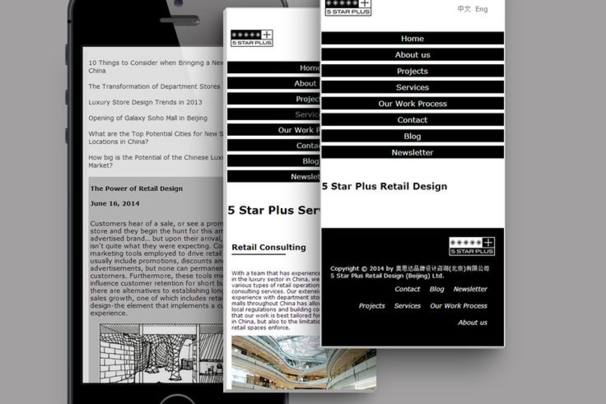 Visual Identity Design, 5 Star Plus Retail Design